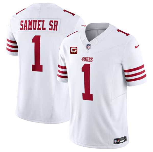 Men & Women & Youth San Francisco 49ers #1 Deebo Samuel SR White 2024 F.U.S.E. With 2-Star C Patch Vapor Untouchable Limited Stitched Jersey,We sell and wholesale Men & Women & Youth San Francisco 49ers #1 Deebo Samuel SR White 2024 F.U.S.E. With 2-Star C Patch Vapor Untouchable Limited Stitched Jersey on line form chian!